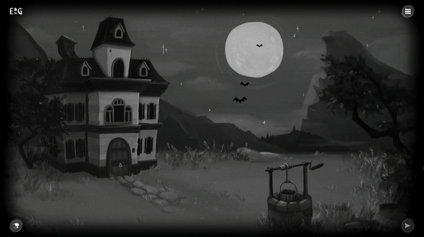 Animated vignette of the Edward and the Ghost with black-out effect
